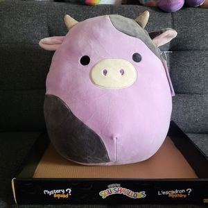 Squishmallow 12" New Purple Cow Alexie